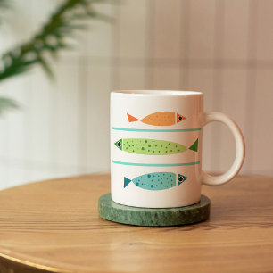 Tasse Latte Poisson côtier moderne