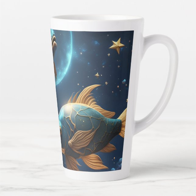 Tasse Latte Poissons (Droite)