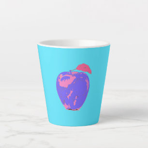 Tasse Latte Pomme violette Pop Art