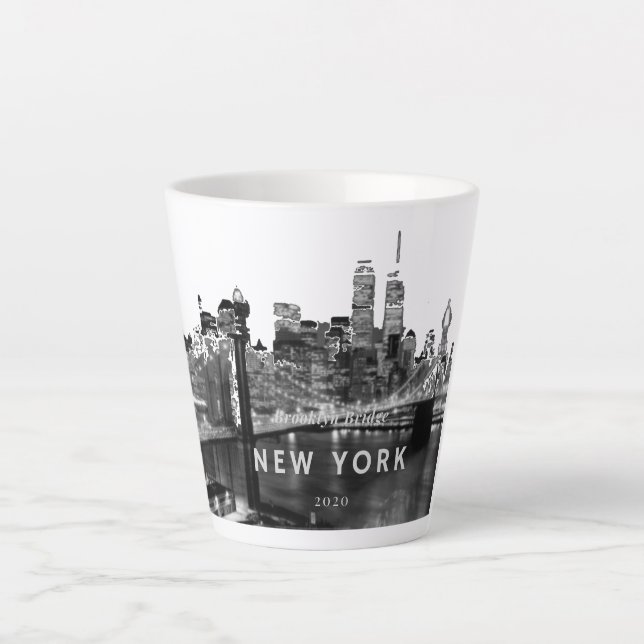 Tasse Latte Pont Brooklyn (Devant)