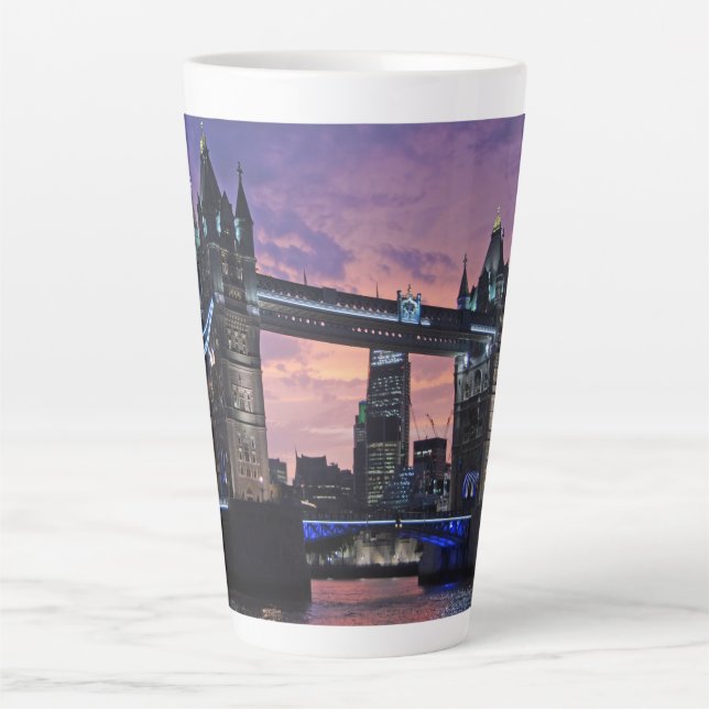 Tasse Latte Pont pittoresque London Tower (Devant)
