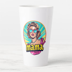 Tasse Latte Pop Art Retro Personnalisé (3)