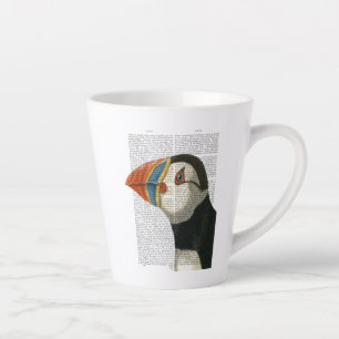 Tasse Latte Portrait de Puffin