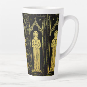 Tasse Latte Portrait Médiéval Anglais 1300 Dame Joan Cobham 