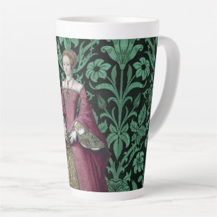 Tasse Latte Portrait Princesse Elizabeth Tudor, Reine