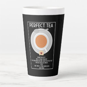 Tasse Latte Poster Tea Wall Art