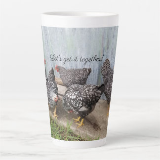 Tasse Latte Poulets amusants