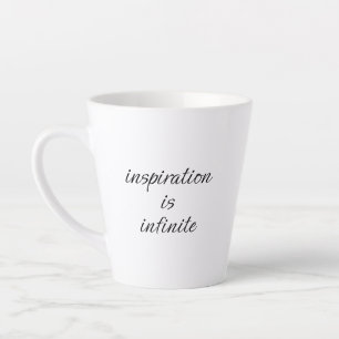 Tasse Latte Poussée de latte d'inspiration