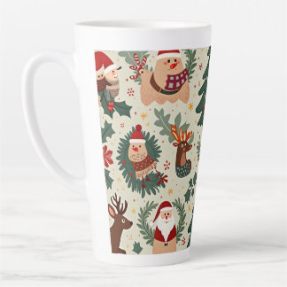 Tasse Latte Poussettes de Noël pour les enfants