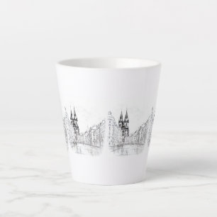 Tasse Latte Prague vintage
