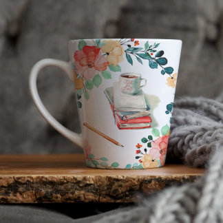 Tasse Latte Préférés du week-end TGIF | Illustration aquarelle