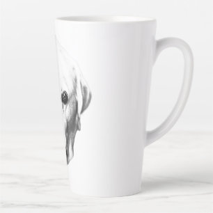 Tasse Latte Présence monochrome
