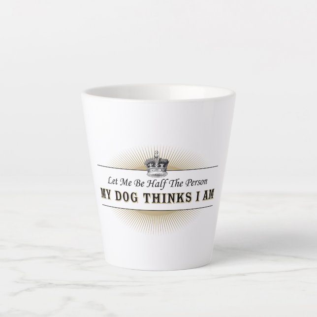 Tasse Latte Prière des propriétaires de chiens (Devant)
