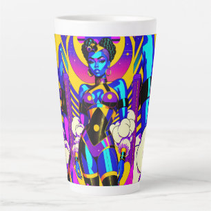 Tasse Latte Princesse sur le pinceau - Ken Gage Art