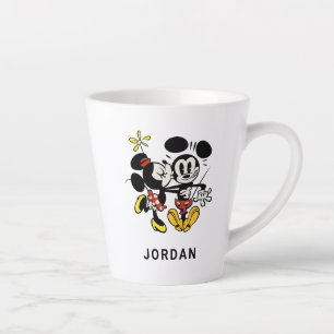 Tasse Latte Principaux raccourcis Mickey Minnie Kissing Micke