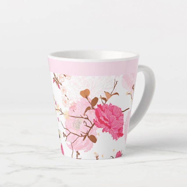 Tasse Latte printemps (Angle droit)