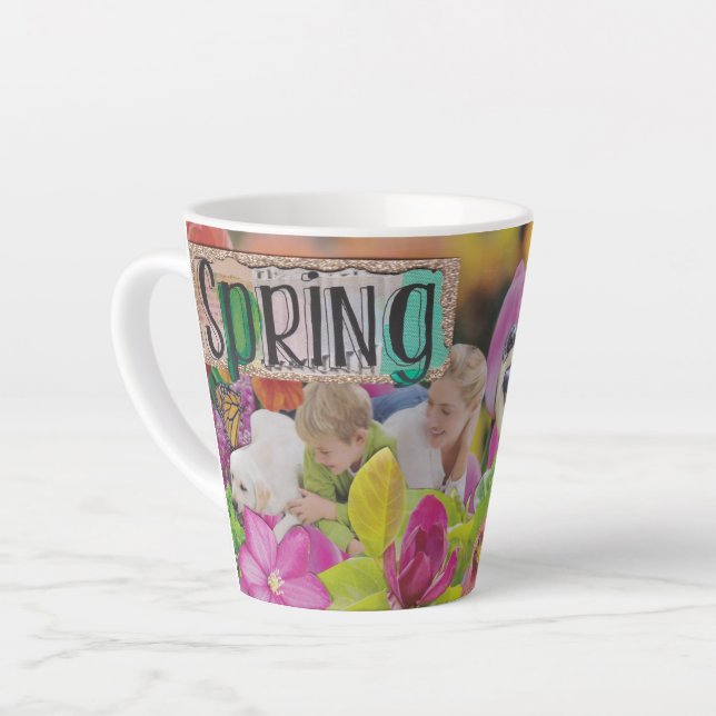 Tasse Latte Printemps (Angle gauche)