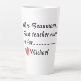 Tasse Latte Prof super drôle jusqu'à présent