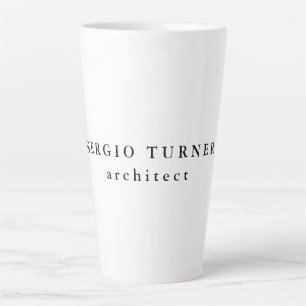 Tasse Latte Professionnel minimaliste tendance