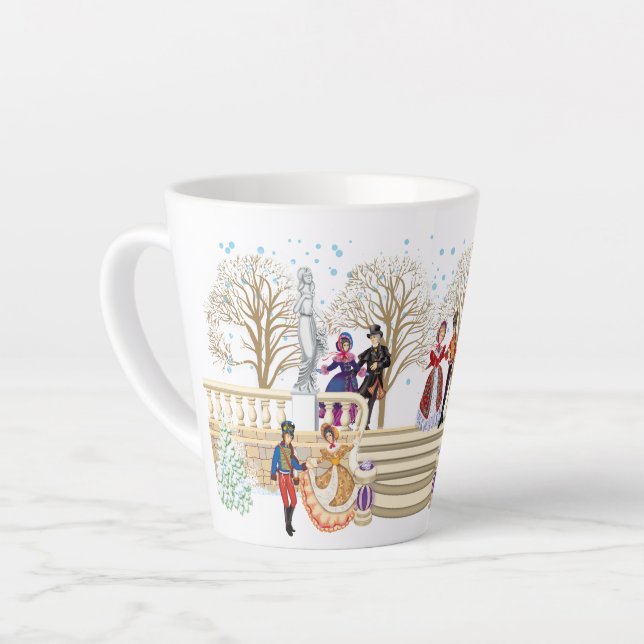 Tasse Latte Promenade hivernale (Angle gauche)