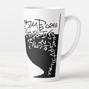 Tasse Latte Propriétés du lac Geranium Asemic