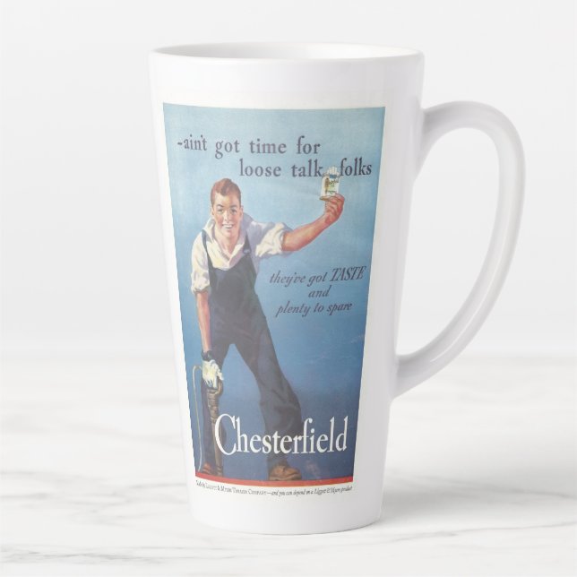 Tasse Latte Publicité Chesterfield Cigarettes vintage (Droite)