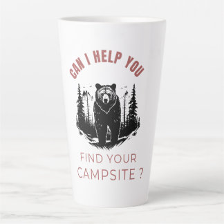 Tasse Latte Puis-Je Vous Aider À Trouver Votre Camping ? - Drô