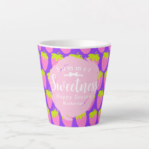 Tasse Latte Purple fraise