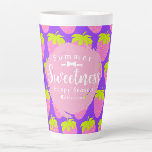 Tasse Latte Purple fraise