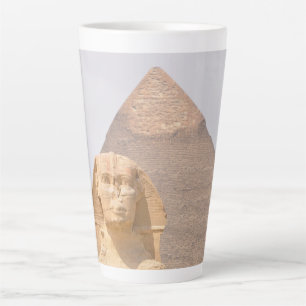 Tasse Latte Pyramides de Giza Sphinx Pharaon Égypte ancienne V