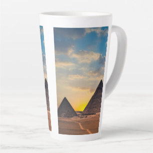 Tasse Latte Pyramides d'Égypte