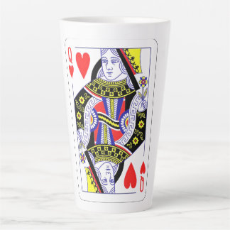 Tasse Latte Queen of Hearts Surdimensionné Graphisme, Jouer de