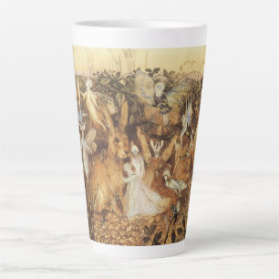 Tasse Latte Rabbit Parmi les fées, contes de fées Vintages