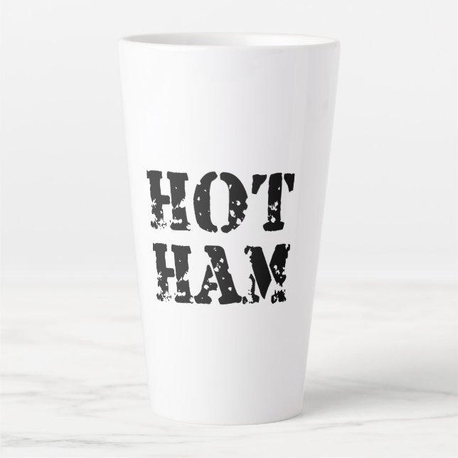 Tasse Latte Radio HAM (Devant)