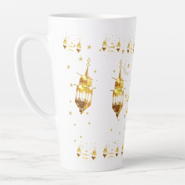 Tasse Latte Ramadan Mubarak (Gauche)