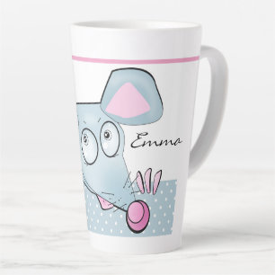 Tasse Latte rat drôle, rat, Noël