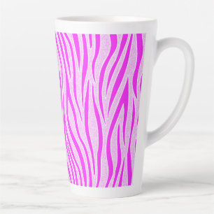 Tasse Latte Rayures de zèbre dans une impression de safari ros