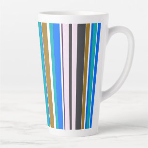 Tasse Latte Rayures Nouvelles Modernes Tendances