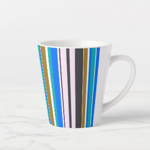 Tasse Latte Rayures Nouvelles Modernes Tendances