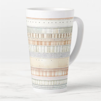 Tasse Latte Rayures ton neutre