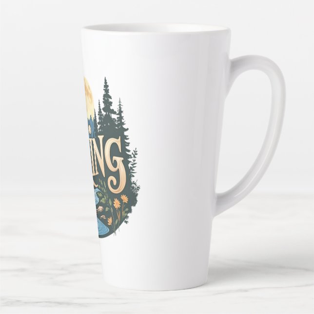 Tasse Latte Recherche Aventure Vacances camping Randonnée Amou (Droite)