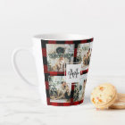 Red Buffalo Plaid & Collage Photo Avec Initiale