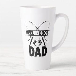 Tasse Latte Reel Cool Papa Pêche Tee