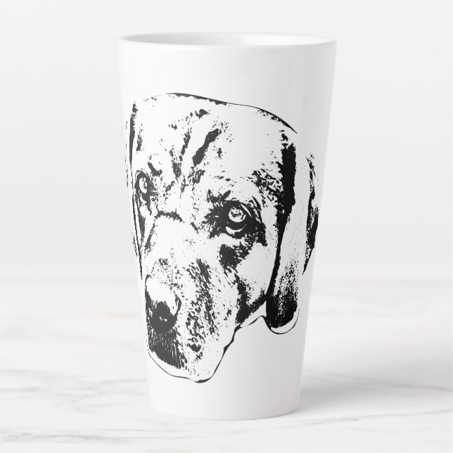 Tasse Latte Regard d'automne, Coeur Loyal (Devant)