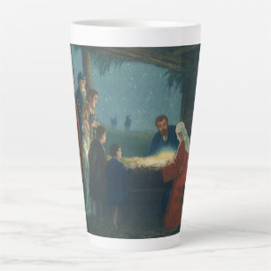 Tasse Latte Religion vintage, Adoration des bergers