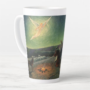 Tasse Latte Religion vintage, Annonciation aux bergers