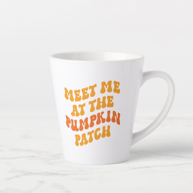 Tasse Latte Rencontrez-Moi Au Patch Citrouille (Droite)