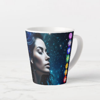 Tasse Latte Respirer et libérer | Belle Femme Ethérée