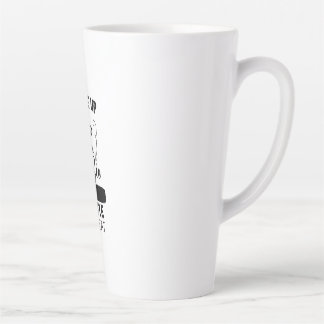 Tasse Latte Réveillez-vous Boire Café Hustle Répéter