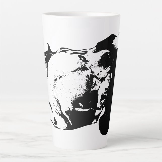 Tasse Latte Revendiqué avec amour (Devant)